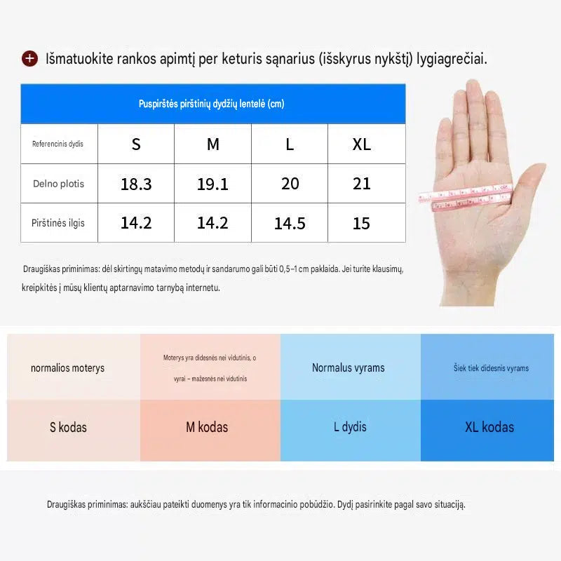 Kvėpuojančios sportinės dviračių pirštinės su GEL paminkštinimu