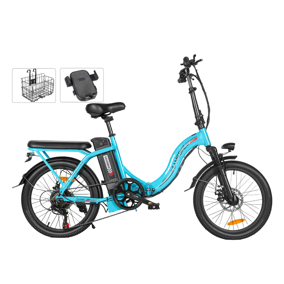 SAMEBIKE CY20 nešiojamasis priemiestinis 350W elektrinis dviratis