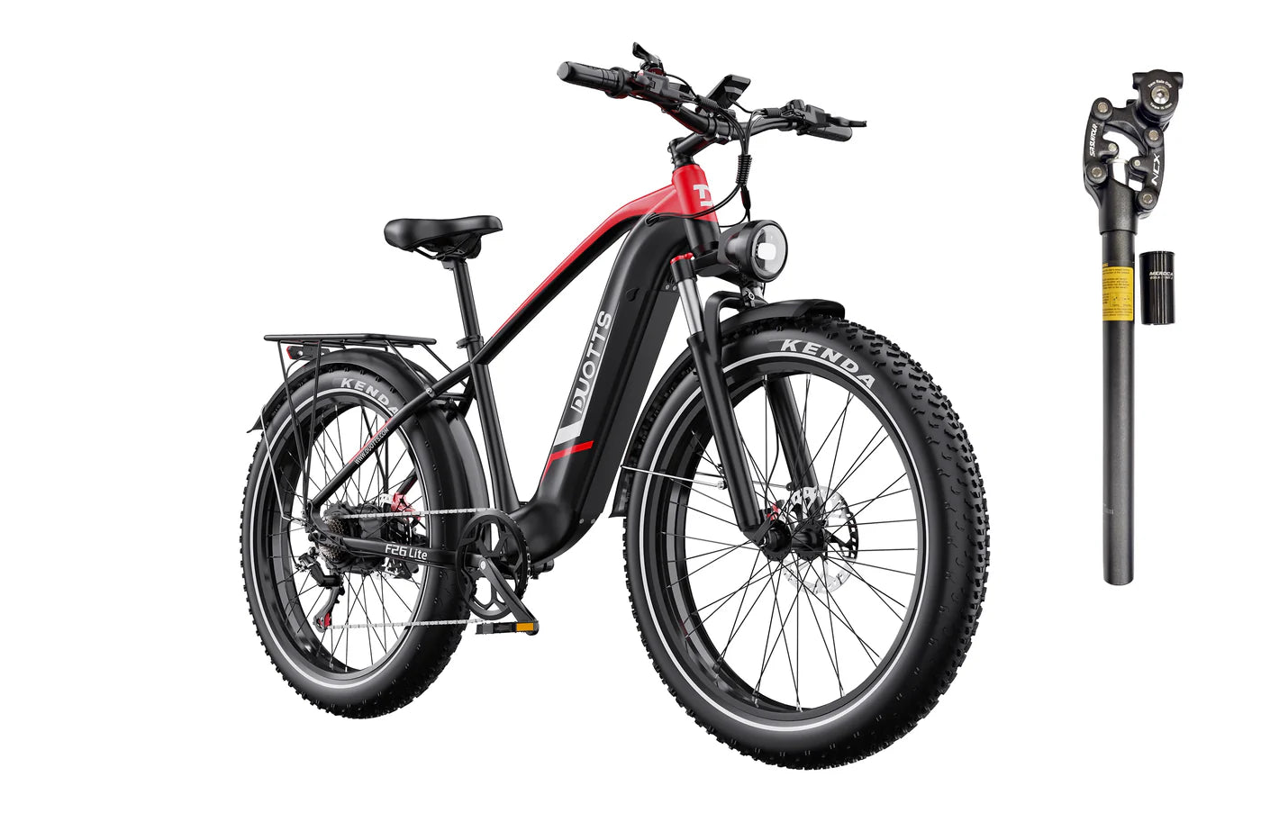 DUOTTS F26 Lite elektrinis dviratis – 750W galingas variklis,visureigio galimybės