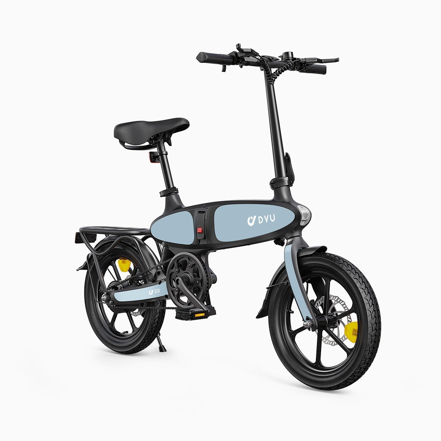 DYU C2 16 colių sulankstomas elektrinis dviratis