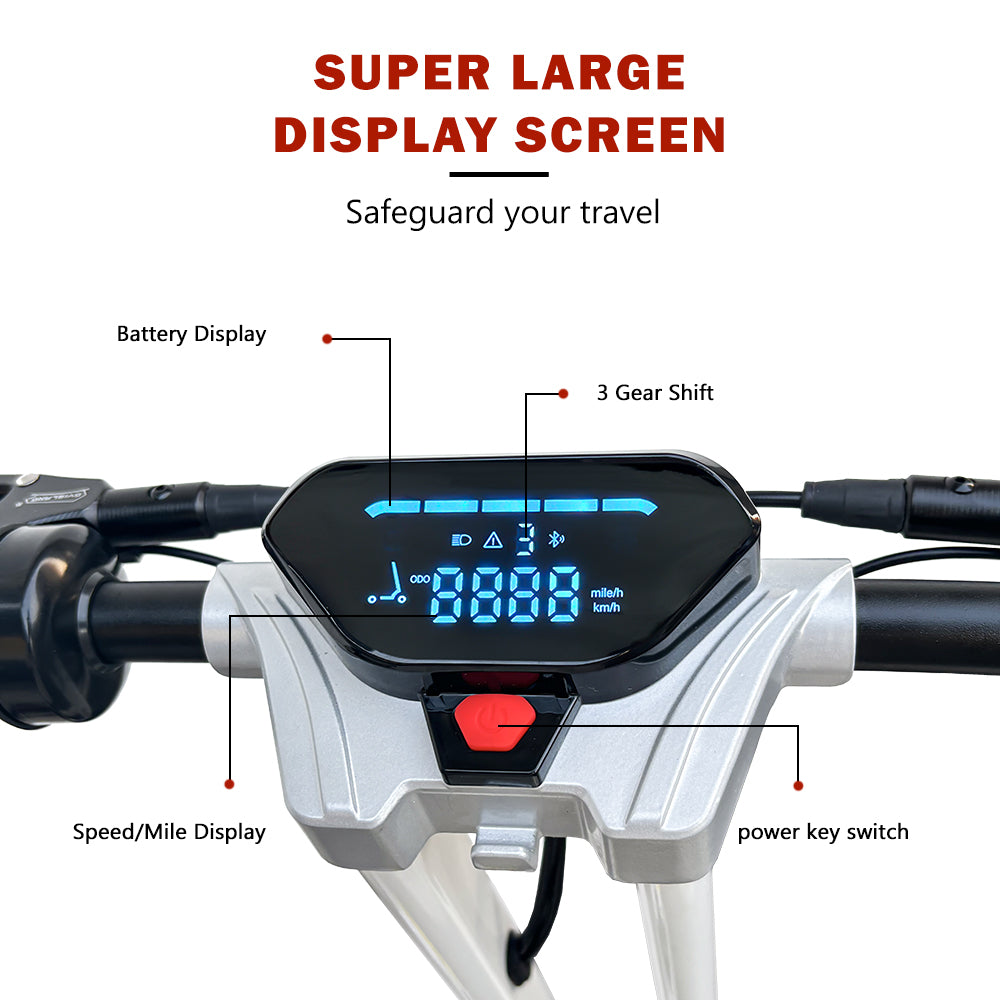 DrveTion G63 1500W electirc sniego motoroleris 27km/val