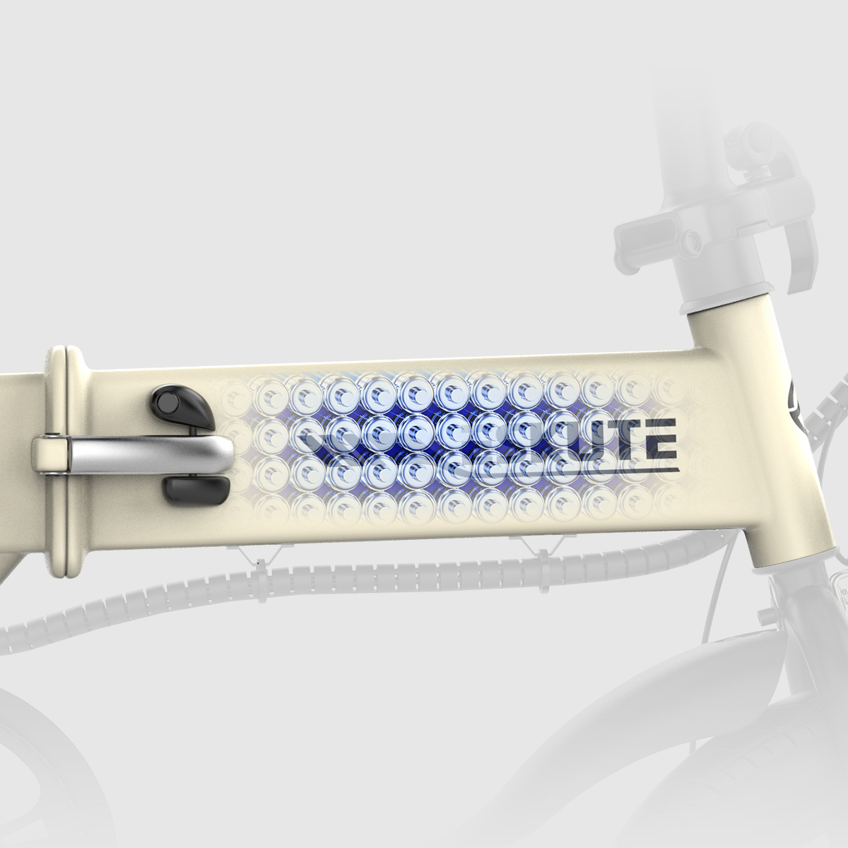ESKUTE F200 Mini 14 colių padangų elektrinis sulankstomas dviratis