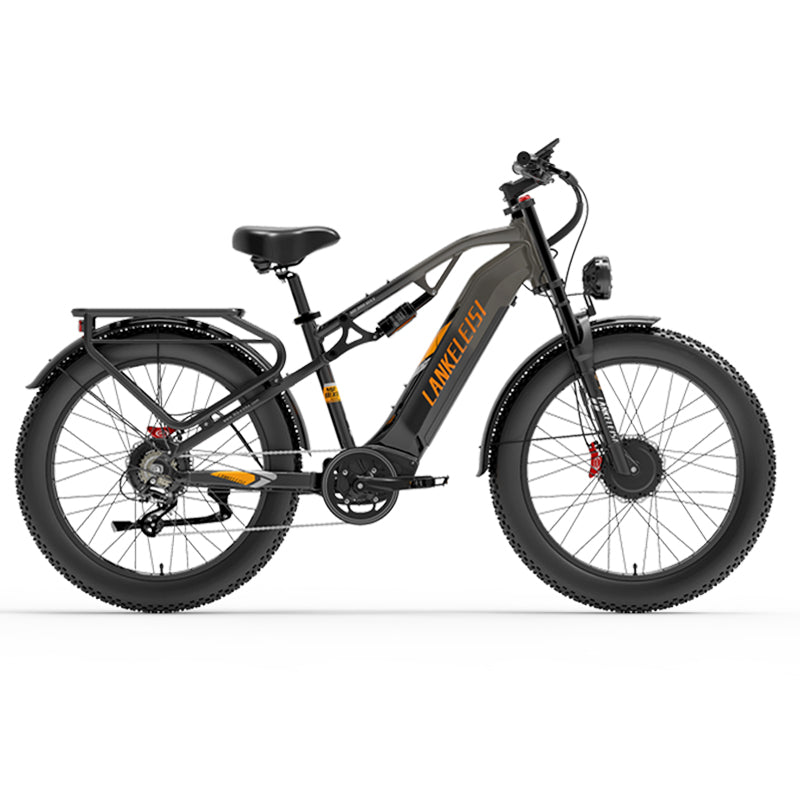 LANKELEISI MG800 Max 2000W dvigubas variklis, 26 colių visureigis riebios padangos elektrinis dviratis