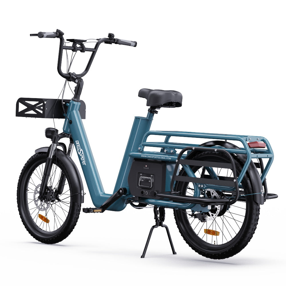 OneSport OT01 longtail cargo elektrinis dviratis