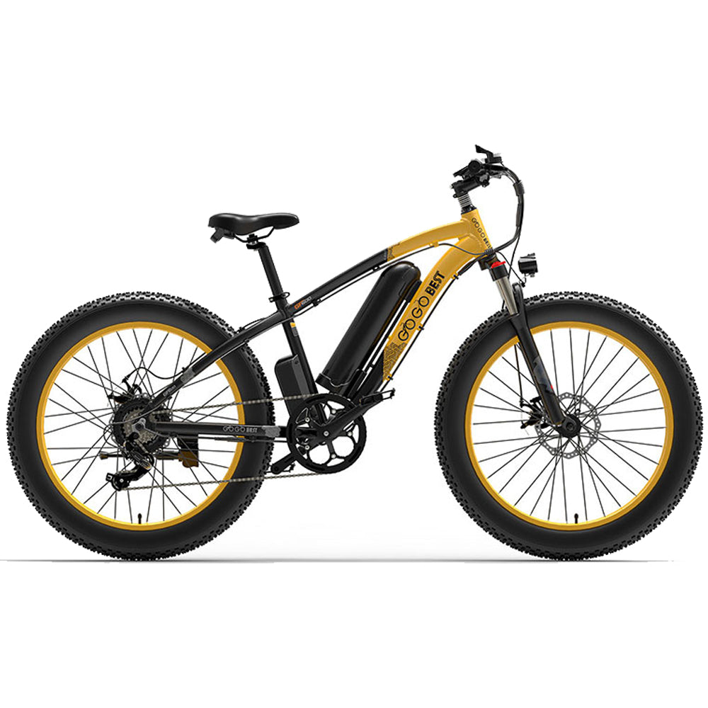 GOGOBEST GF600 1000W kalnų elektriniai dviračiai 110km 40km/val.