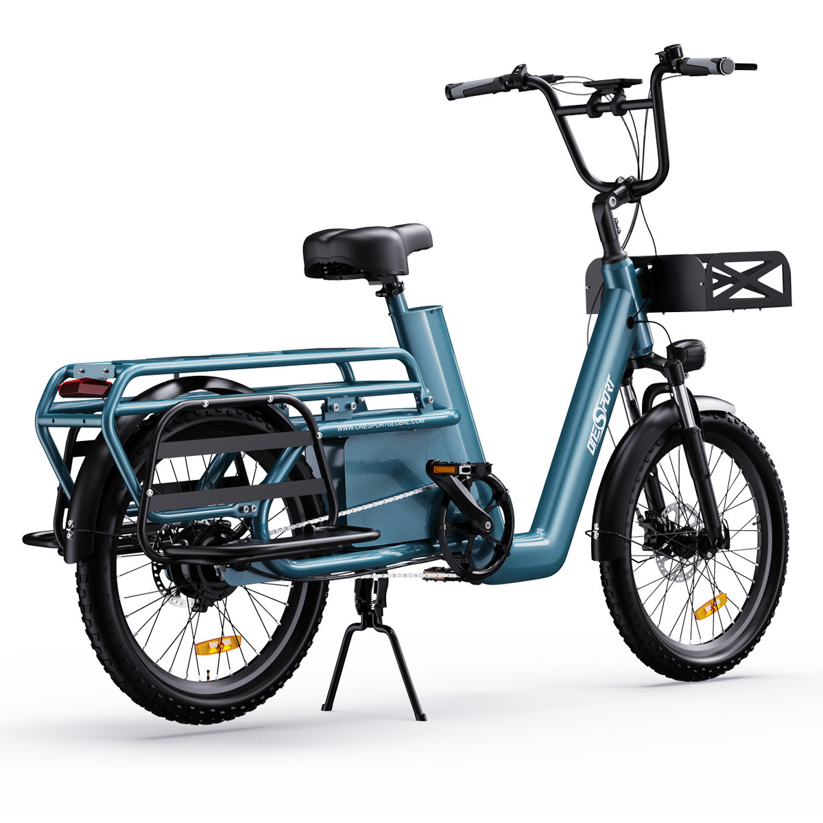 OneSport OT01 longtail cargo elektrinis dviratis