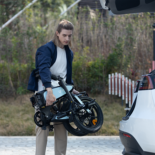 DYU C2 16 colių sulankstomas elektrinis dviratis