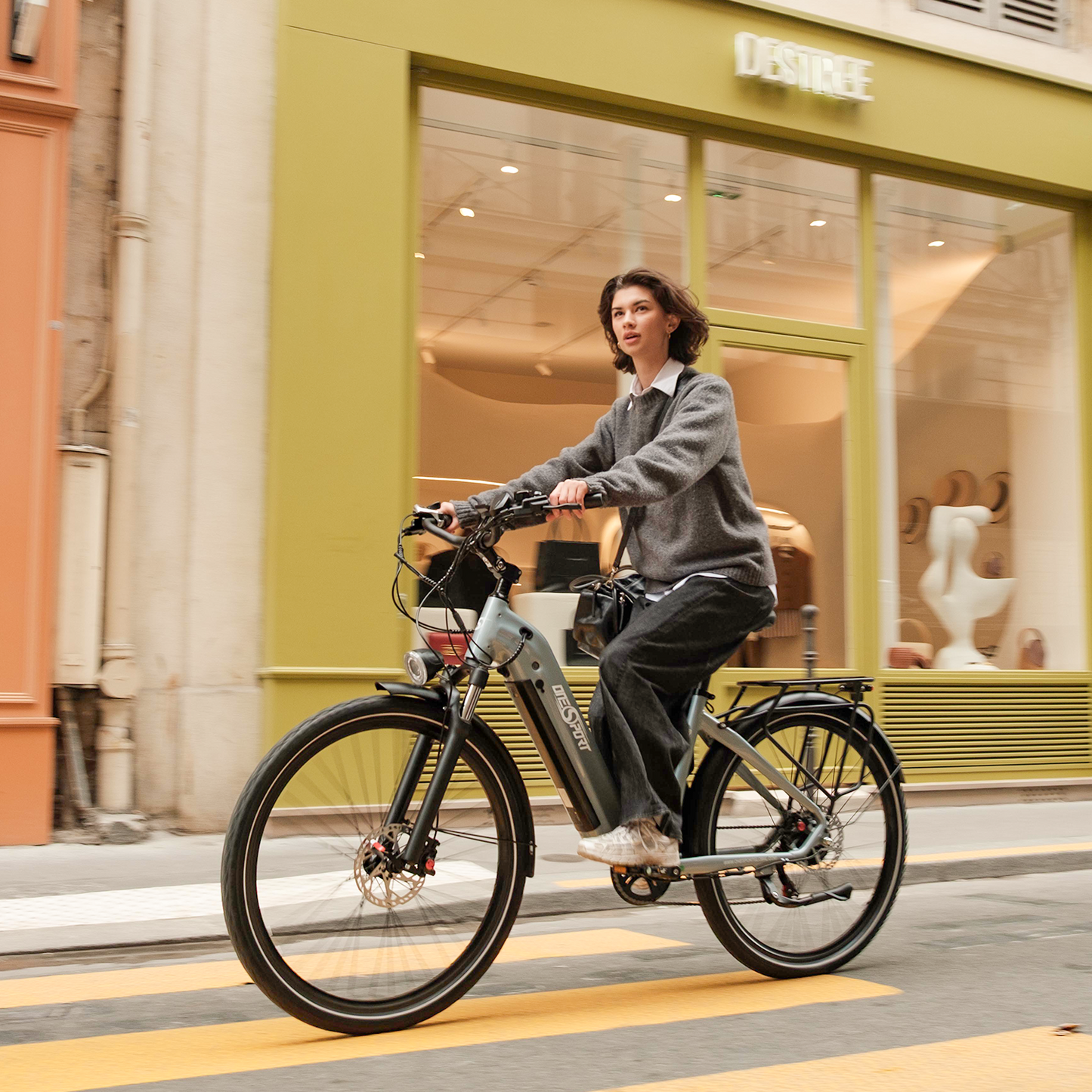 Onesport OT05 Pro elektrinis miesto dviratis su pedalų pagalba