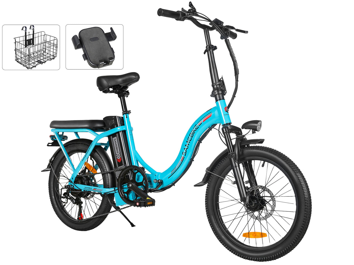 SAMEBIKE CY20 nešiojamasis priemiestinis 350W elektrinis dviratis