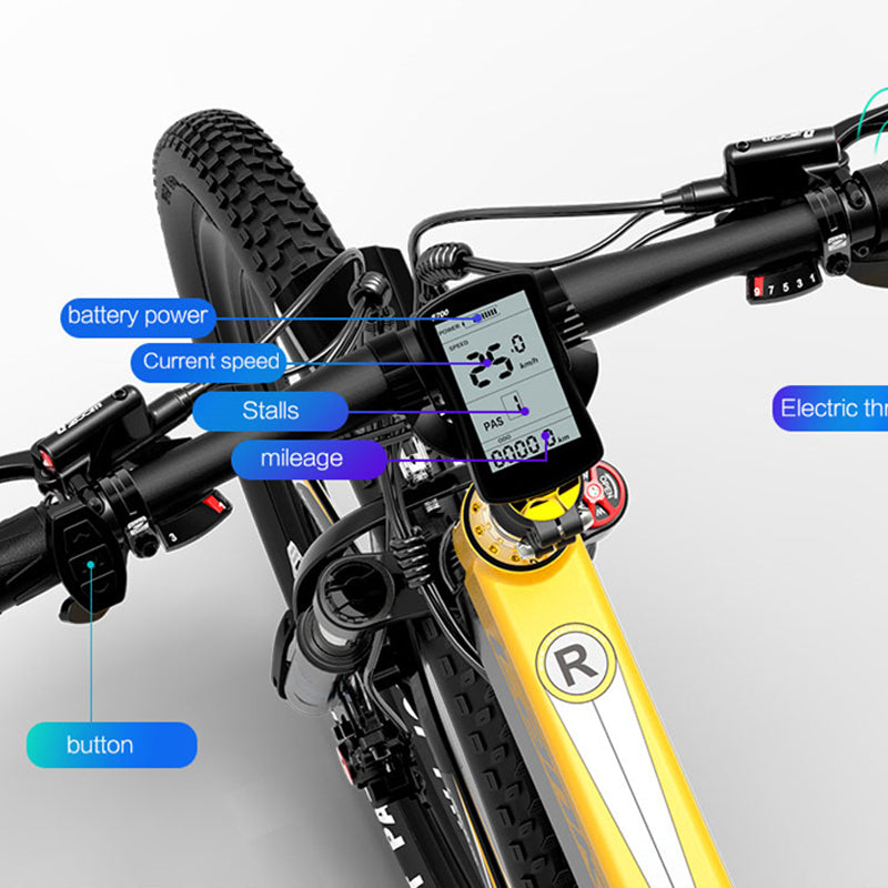 LANKELEISI XT750 elektrinio kalnų dviračio sportinė versija