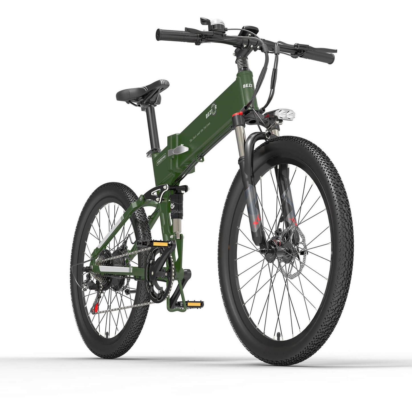 Bezior X500 Pro 500W sulankstomas kalnų elektrinis dviratis 100km