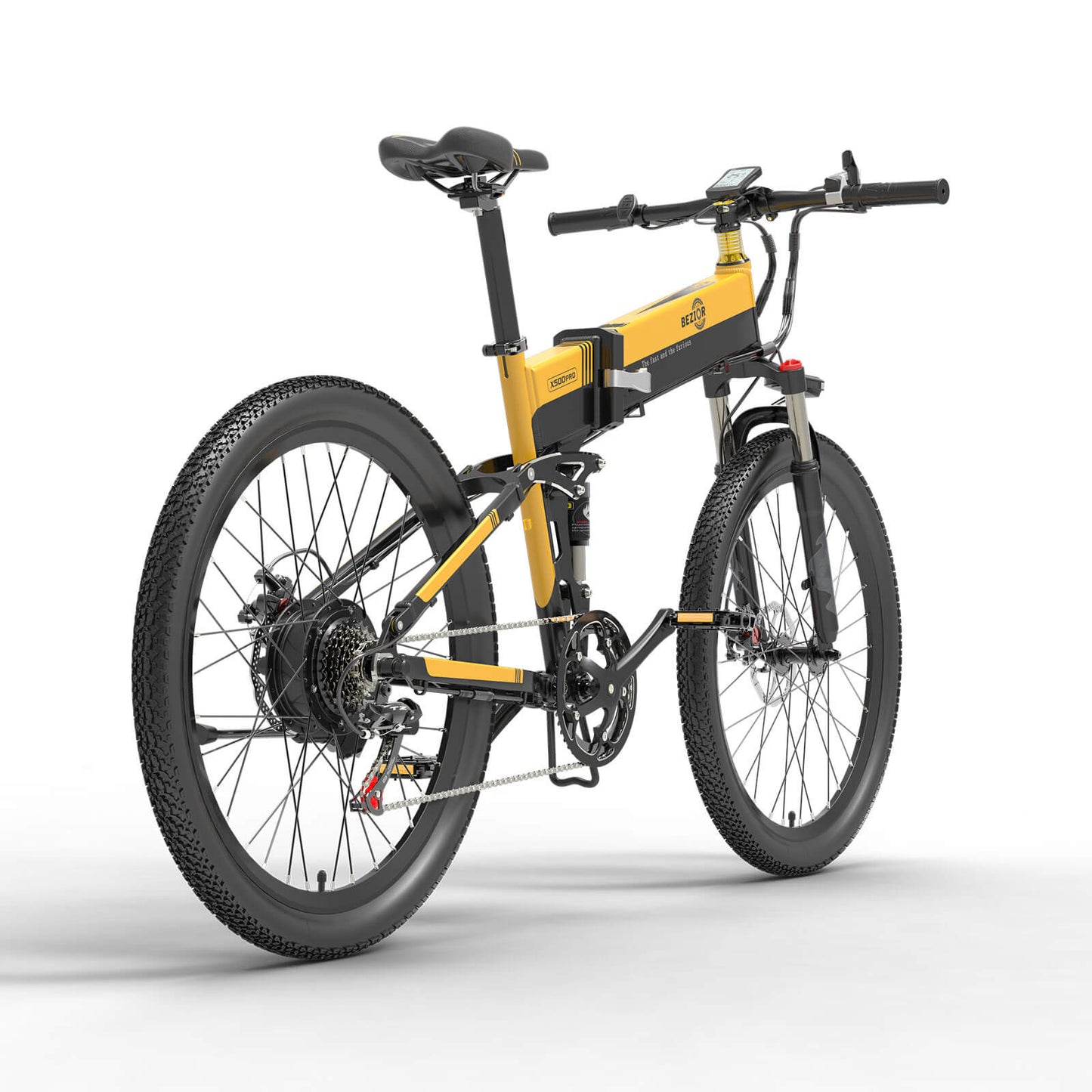 Bezior X500 Pro 500W sulankstomas kalnų elektrinis dviratis 100km