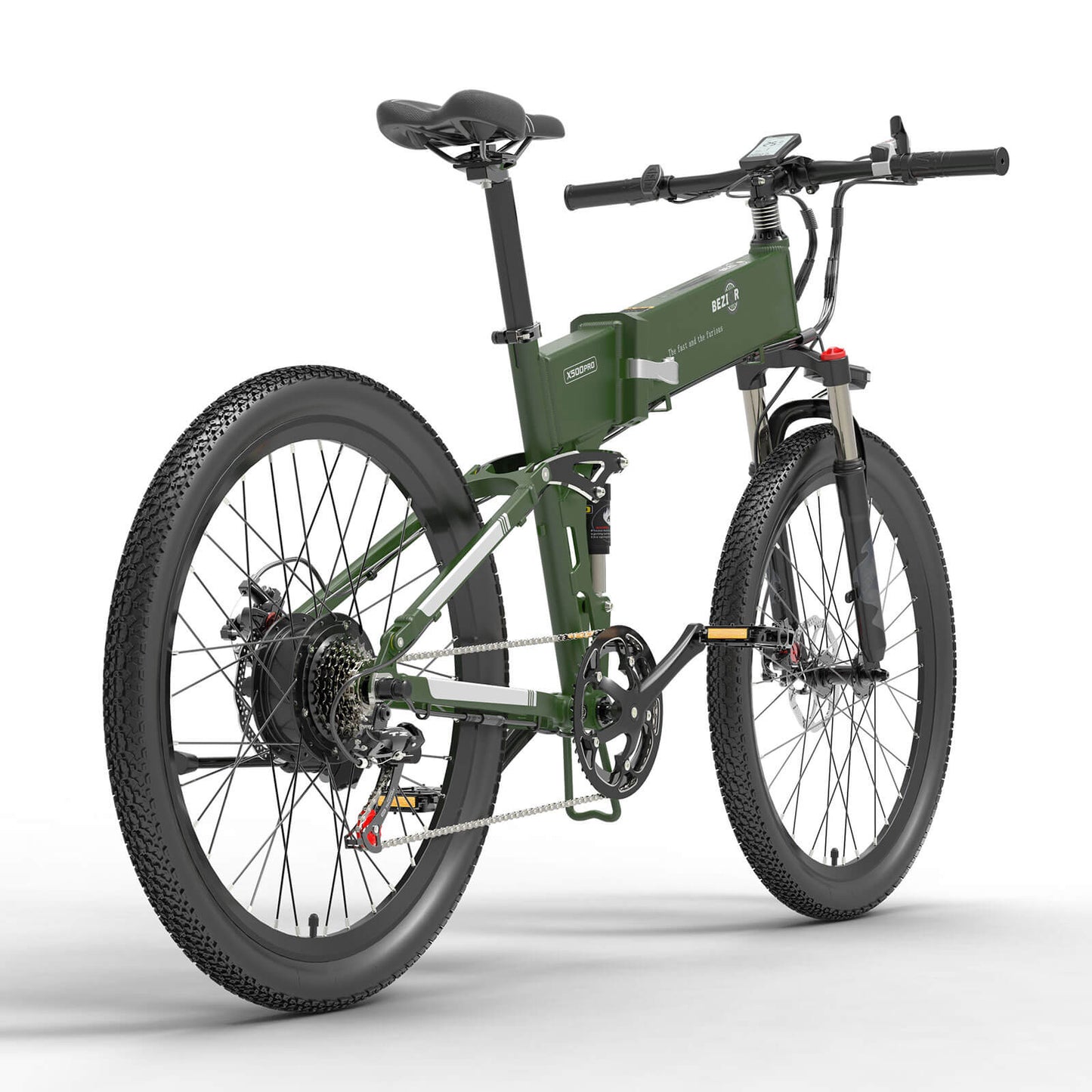 Bezior X500 Pro 500W sulankstomas kalnų elektrinis dviratis 100km