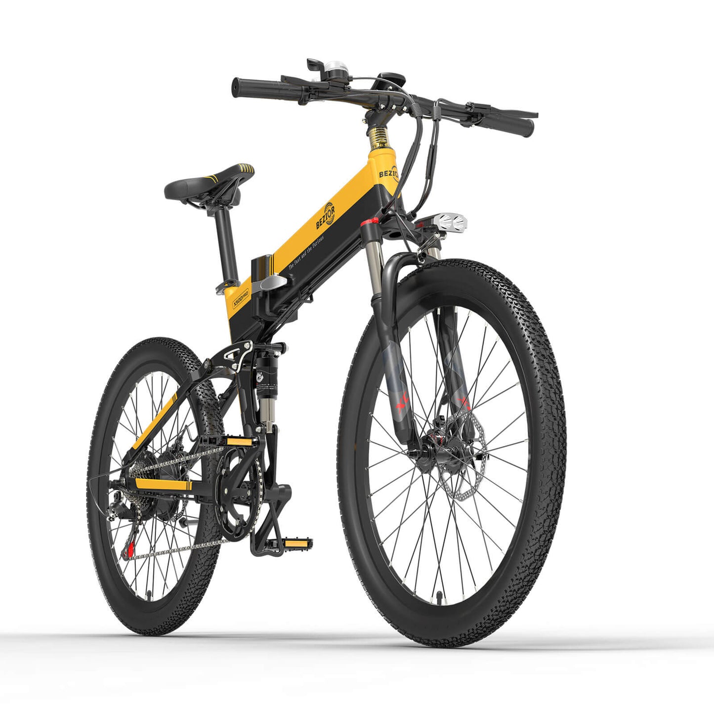 Bezior X500 Pro 500W sulankstomas kalnų elektrinis dviratis 100km