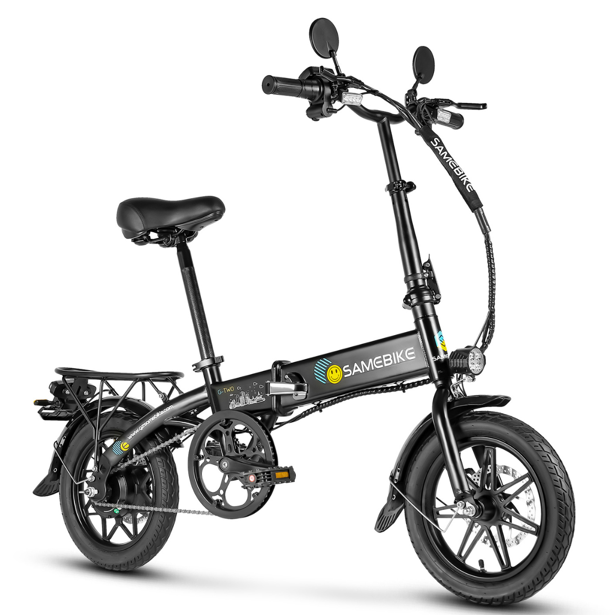 SAMEBIKE YINYU14 lengvas sulankstomas elektrinis dviratis