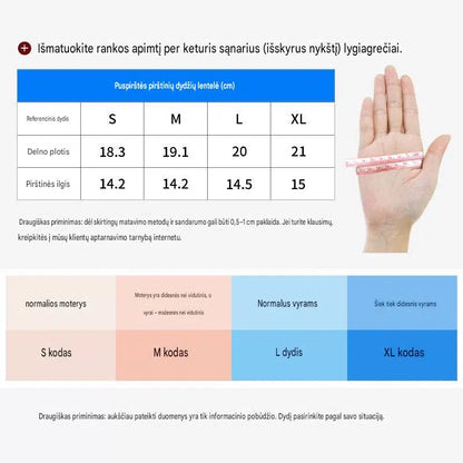 Kvėpuojančios sportinės dviračių pirštinės su GEL paminkštinimu