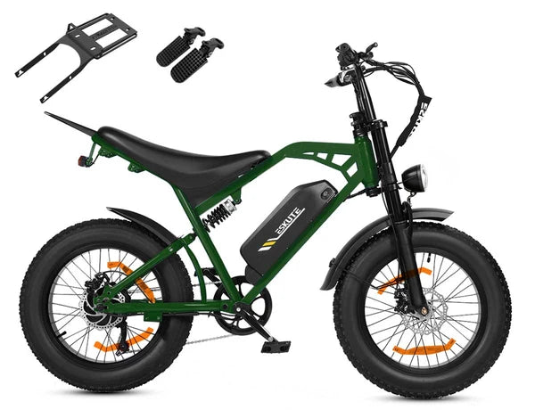 ESKUTE V202 – Retro stiliaus elektrinis dviratis