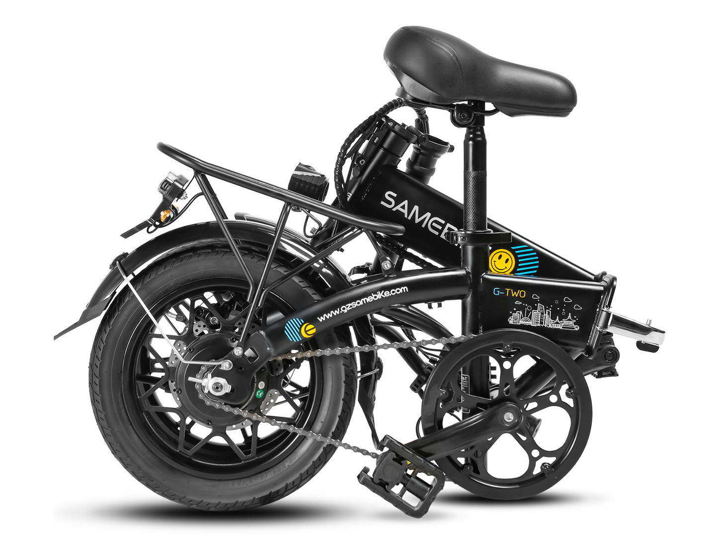 SAMEBIKE YINYU14 lengvas sulankstomas elektrinis dviratis