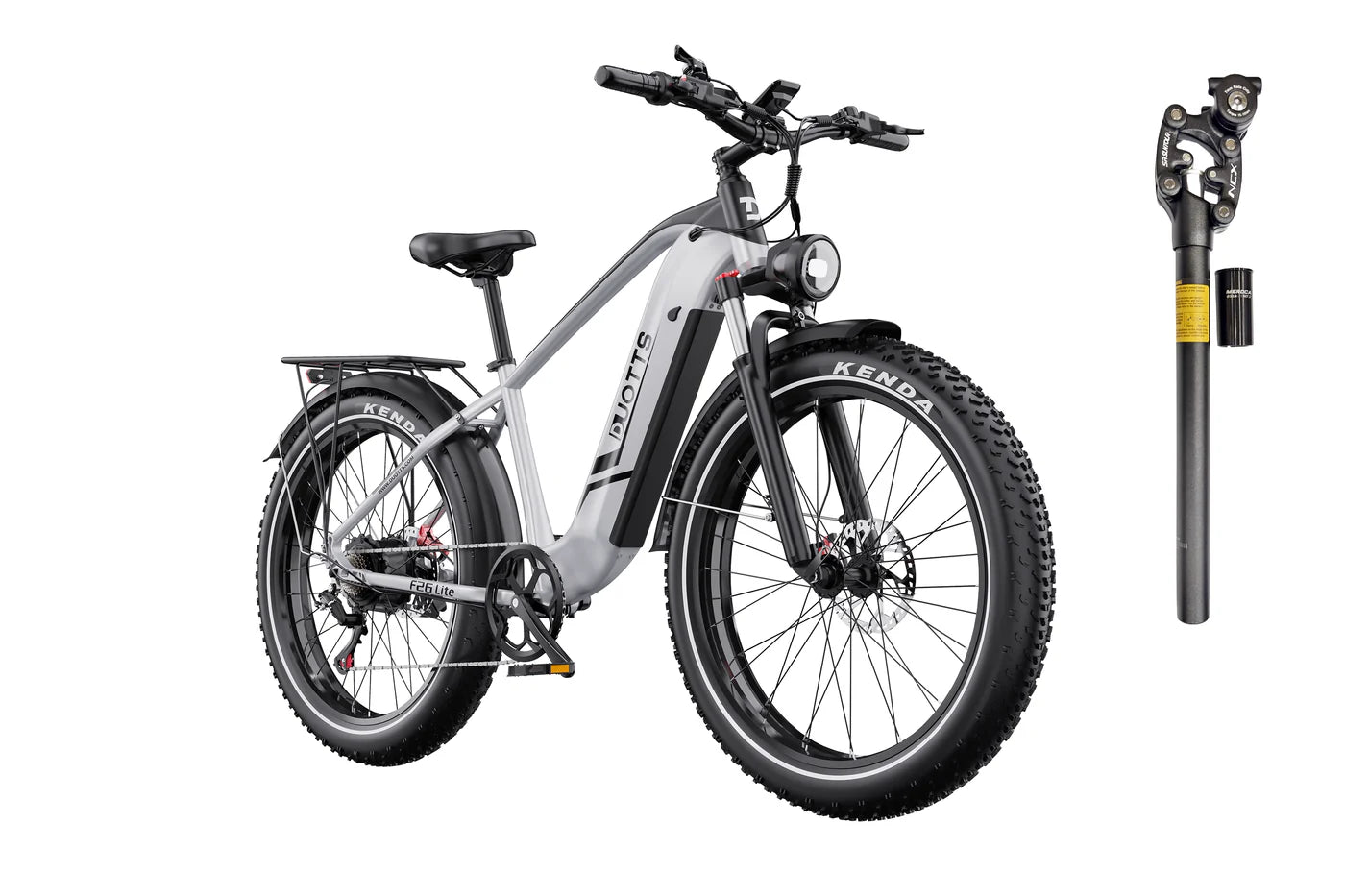 DUOTTS F26 Lite elektrinis dviratis – 750W galingas variklis,visureigio galimybės