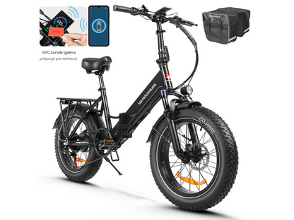 SAMEBIKE LOTDM200-II Ilgo nuotolio ir galingas elektrinis kalnų dviratis