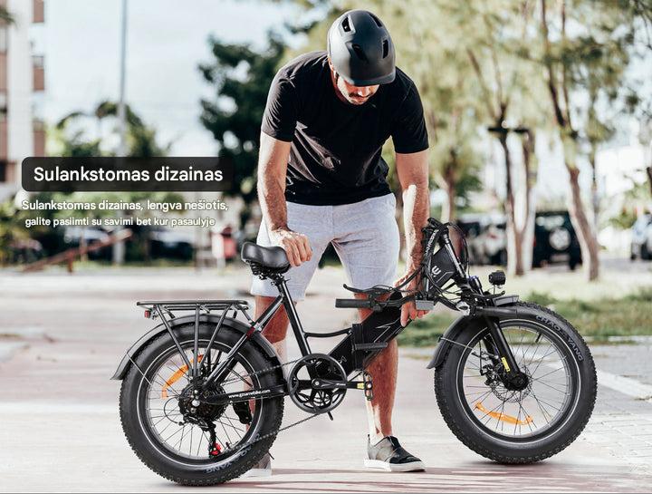 SAMEBIKE LOTDM200-II Ilgo nuotolio ir galingas elektrinis kalnų dviratis