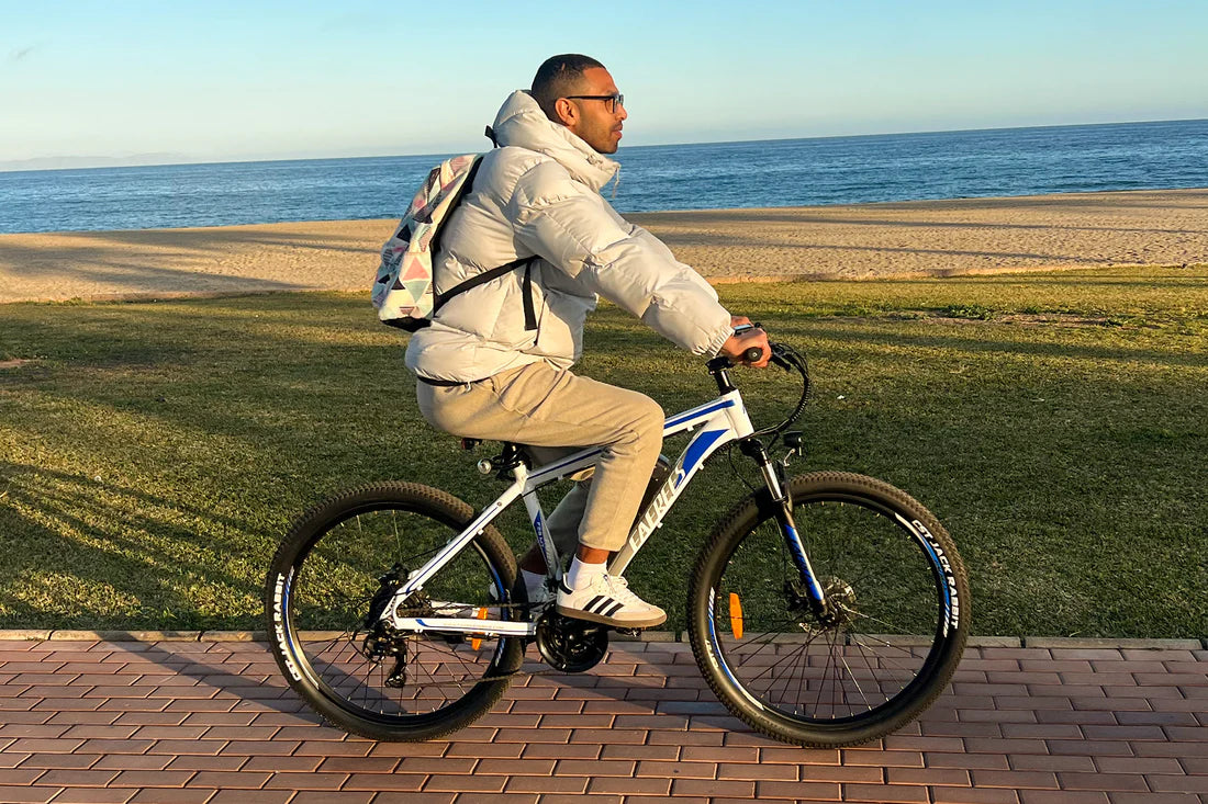 FAFREES F28 MT 65 km nuotolio universalus elektrinis dviratis