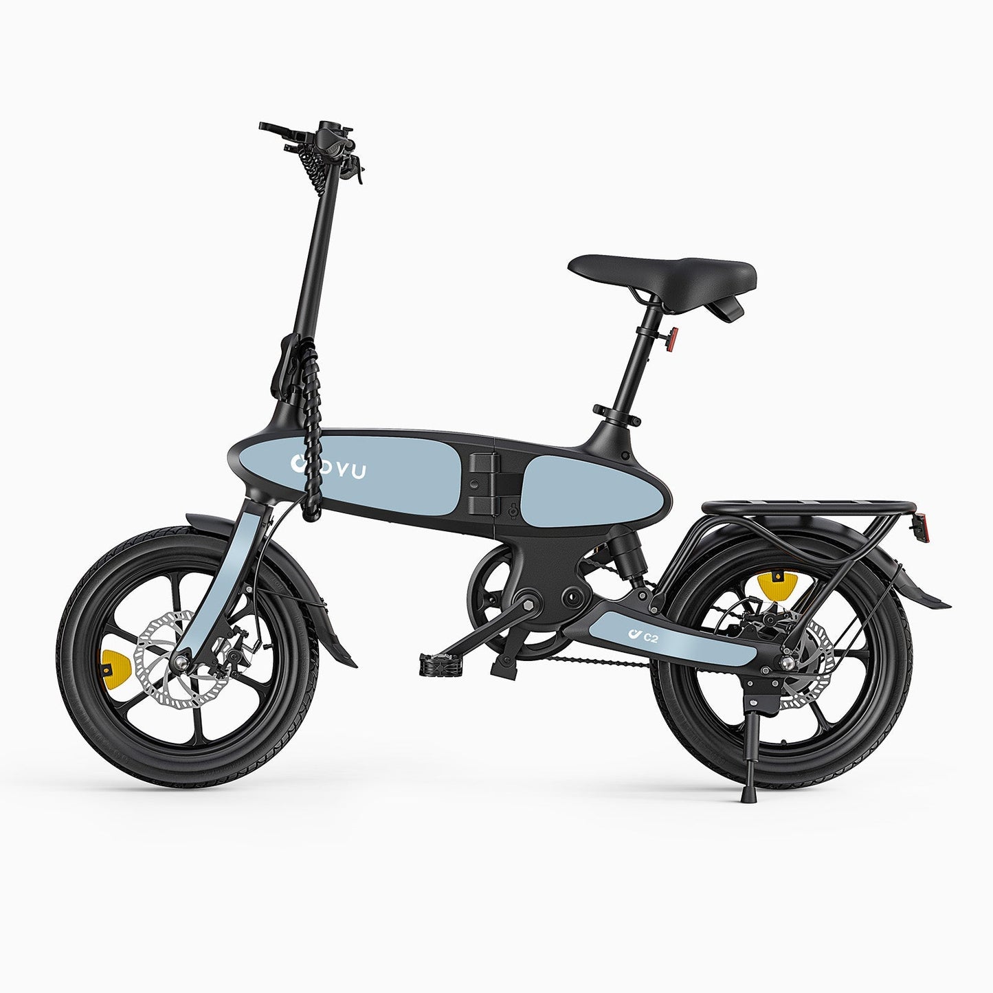 DYU C2 16 colių sulankstomas elektrinis dviratis