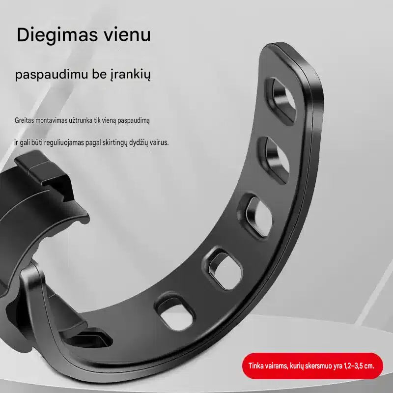 Universalus apvalus galinio vaizdo veidrodėlis dviračiui ir elektriniam dviračiui