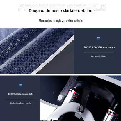 Vientisas lietpaltis elektriniam dviračiui, skirtas vienam vairuotojui
