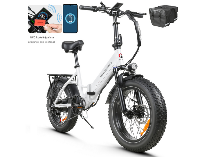 SAMEBIKE LOTDM200-II Ilgo nuotolio ir galingas elektrinis kalnų dviratis