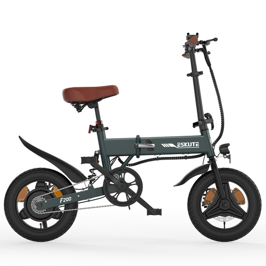 ESKUTE F200 Mini 14 colių padangų elektrinis sulankstomas dviratis