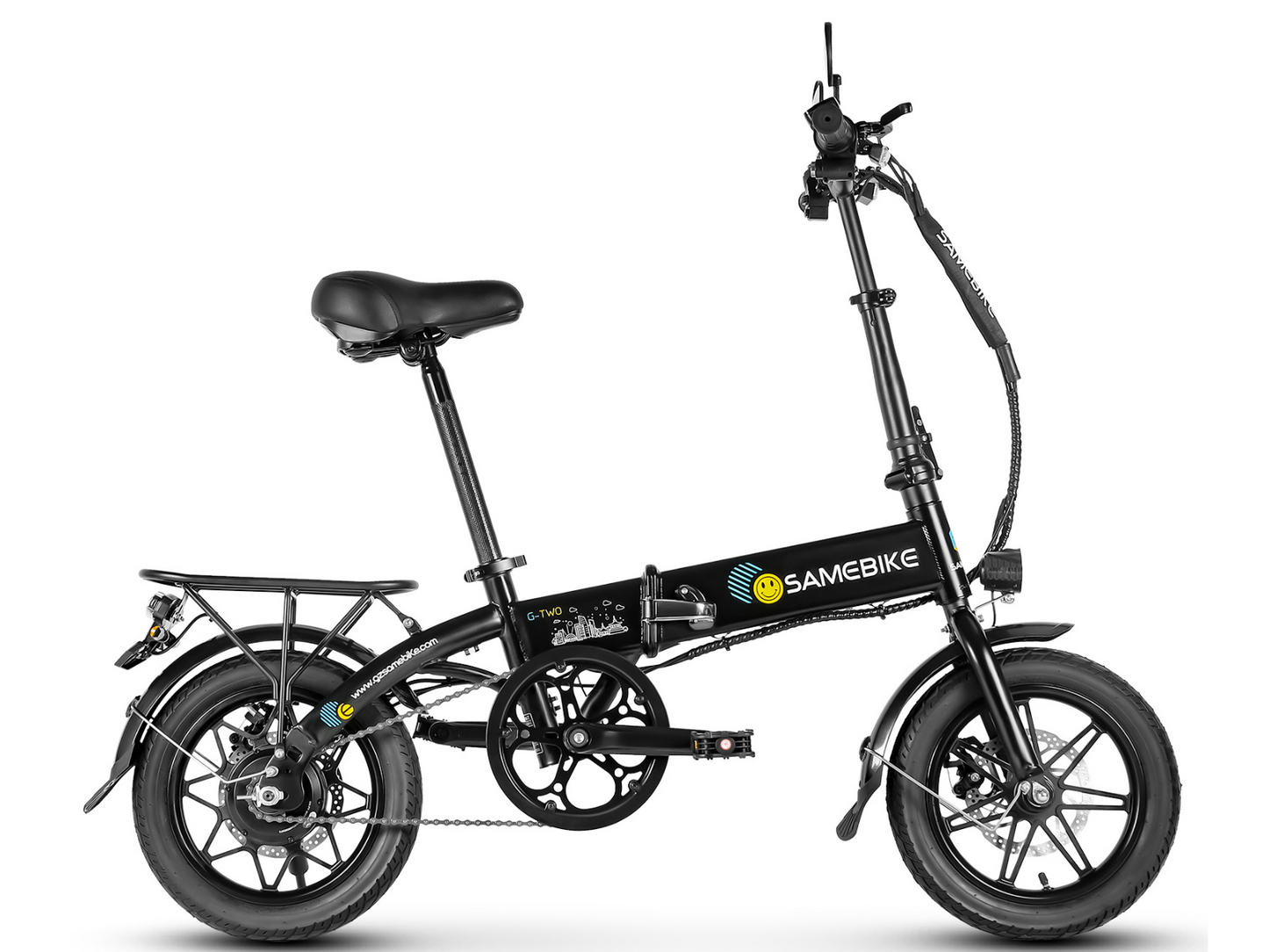 SAMEBIKE YINYU14 lengvas sulankstomas elektrinis dviratis