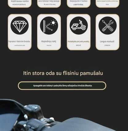 Žieminiai neperšlampami vairo uždangalai su pašiltinimu