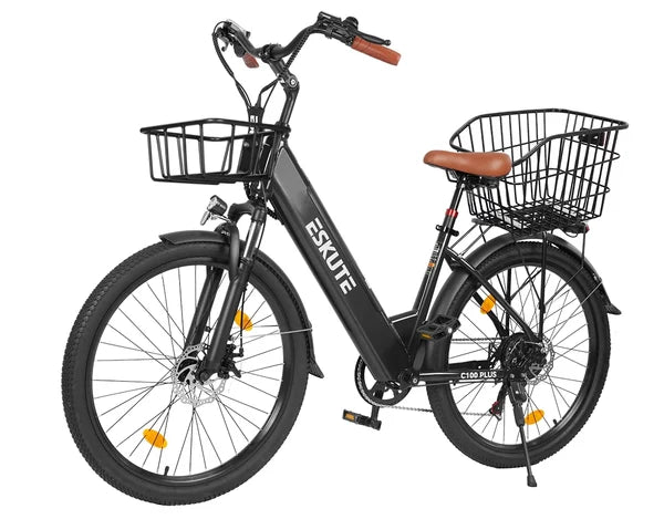 ESKUTE C100 Plus elektrinis miesto dviratis