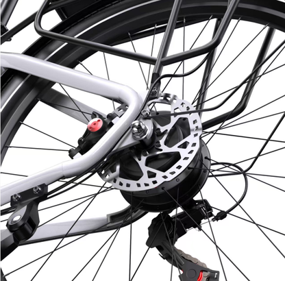 OneSport WT05  elektrinis dviratis su Shimano 7 pavarų sistema