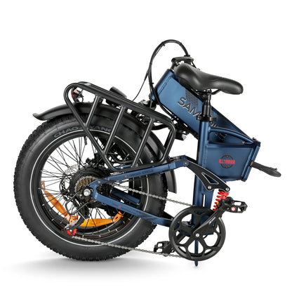 SAMEBIKE RS-A02 Pro Dvigubos Amortizacijos Sulankstomas Visureigis Elektrinis Dviratis