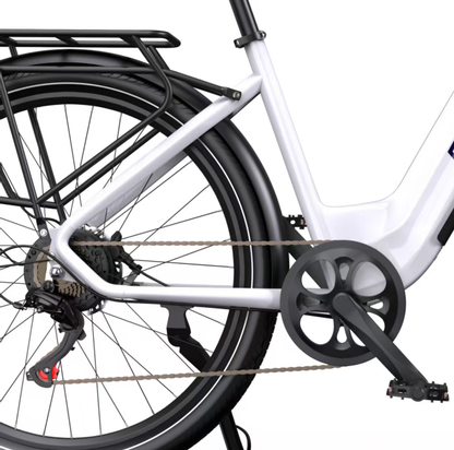 OneSport WT05  elektrinis dviratis su Shimano 7 pavarų sistema
