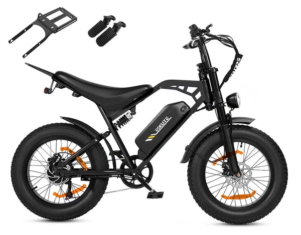 ESKUTE V202 – Retro stiliaus elektrinis dviratis