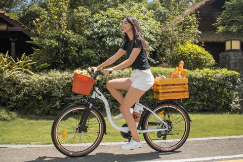 DYU C6 Pro 26 colių elektrinis miesto kalnų dviratis