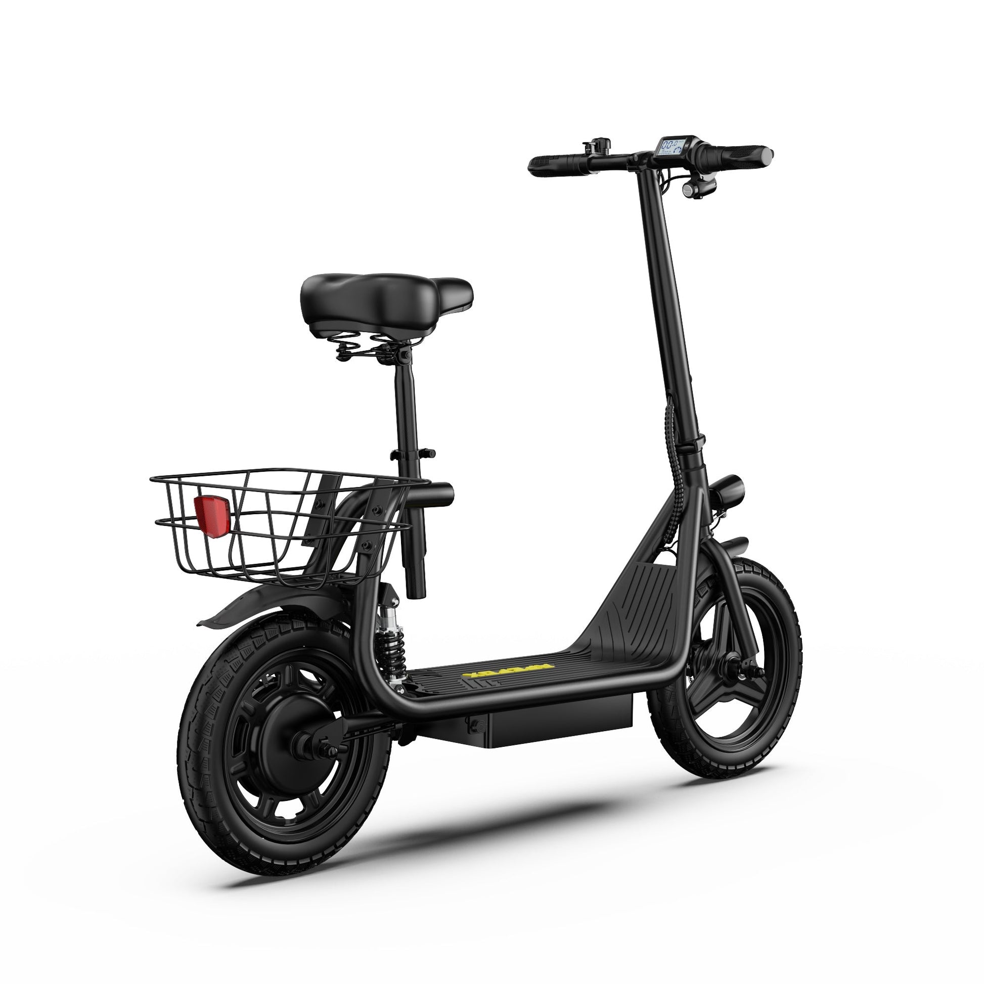 Juodas APEFOX C14 elektrinis paspirtukas su sėdyne – produkto vaizdas 5