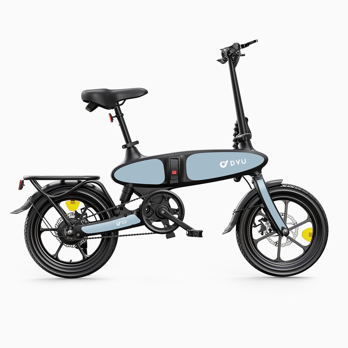 DYU C2 16 colių sulankstomas elektrinis dviratis