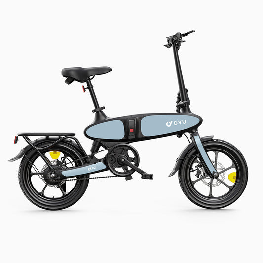 DYU C2 16 colių sulankstomas elektrinis dviratis