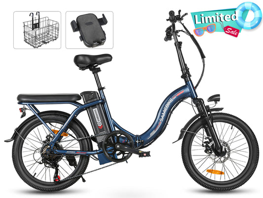 SAMEBIKE CY20 nešiojamasis priemiestinis 350W elektrinis dviratis