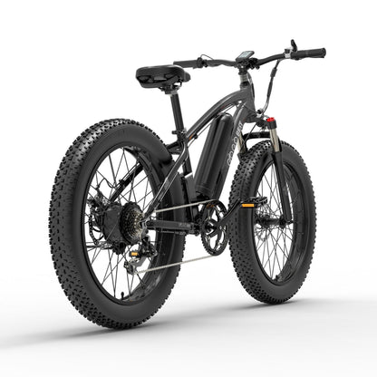 GOGOBEST GF600 Electric Mountain Bike Moped Fat Tire E-bike BlackGrey 2