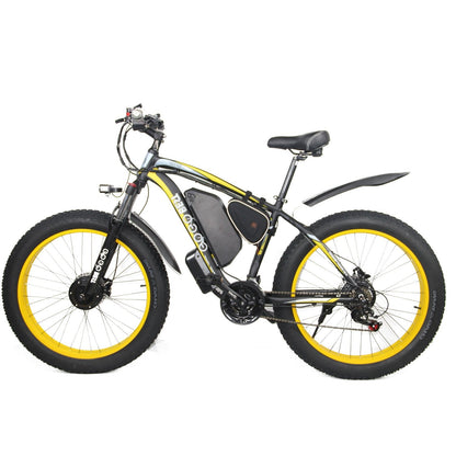 GOGOBEST GF700 Electric Mountain Bike Dual-Motor Moped E-bike BlackYellow